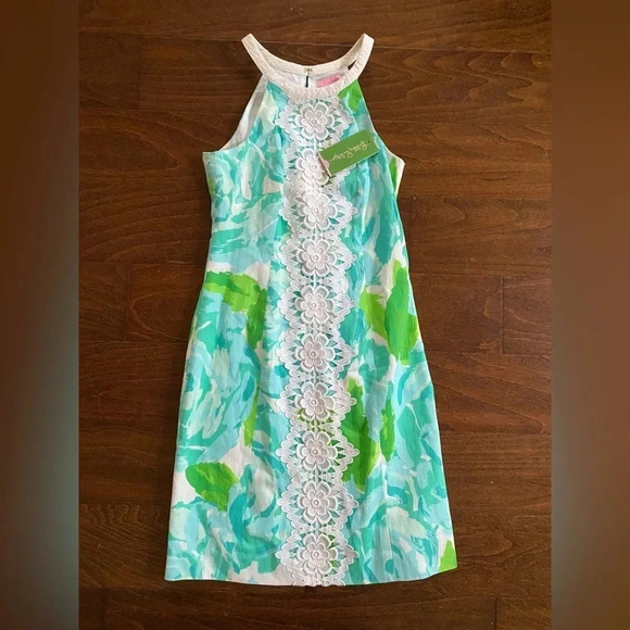 Lilly Pulitzer Dress Women’s 00 First Impression Pearl Shift Mini - Picture 3 of 7